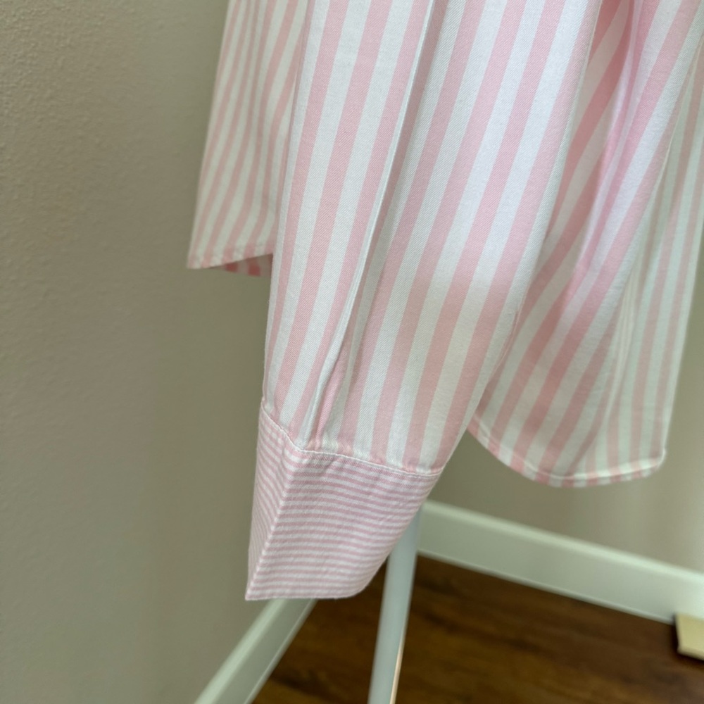 Victoria Secret  HERITAGE COTTON LONG PAJAMA TOP Size L - Picture 4 of 8